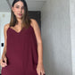 Enterizo espalda destapada vino