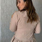Camisa Nude de boleros anudada al frente Ref. Boho