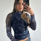 Camibuzo Mesh Pasley Azul Oscuro Magnífica