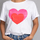 Camiseta blanca estampada Candy Heart