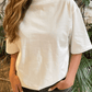 Classic Oversized T-shirt in 100% PIMA Cotton in White 