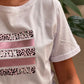 Camiseta básica blanca Animal Pink