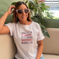 Camiseta básica blanca Animal Pink