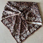 Pañoleta para mujer en seda animal print