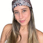 Pañoleta para mujer en seda animal print