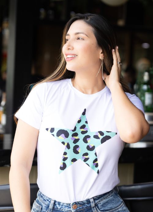 Camiseta Star Animal Print
