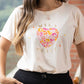Wild Heart White Printed Basic T-Shirt 