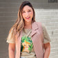 Camel thick knit long vest